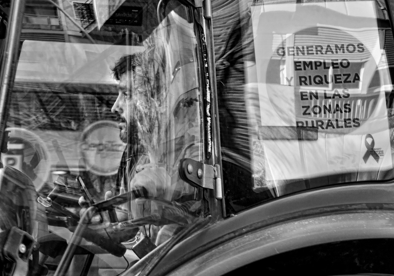 Manifestación del olivar tractores 06